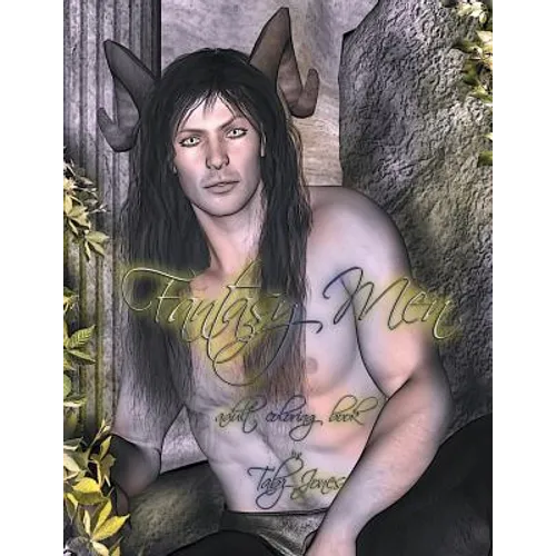 Fantasy Men Adult Coloring Book