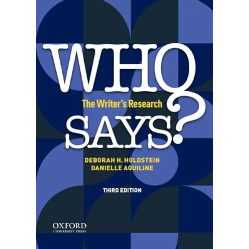 Who Says?: The Writer's Research