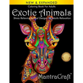 Coloring Book For Adults: Exotic Animals: Stress Relieving Animal Designs for Adults Relaxation