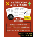 Multiplication & Division: Math Workbook For Grades 3-5 - 0-15 Times Tables, Multiplication Arrays, Long Division & Using Remainders (Ages 8-11)