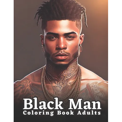 Black Men Portraits: Coloring Book For Adults