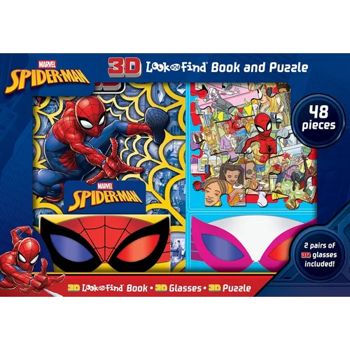 Marvel Spider-Man: 3D Look and Find Book and Puzzle
