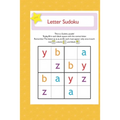letter suduko: mini sudoko with letters -Brain Games Book for kids - Logic Games For kids