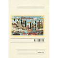 Vintage Lined Notebook Greetings from Vallejo, California