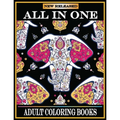 All in One Adult Coloring Books: New 220 Pages Coloring Books with Amazing Animals, Flowers, Mandalas, Birds, Mermaids, Girls, Fishes, Fairy, Dragons