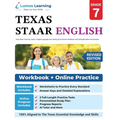 Grade 7 English Language Arts Literacy (ELA) Practice Workbook and Full-length Online Assessments: STAAR Study Guide