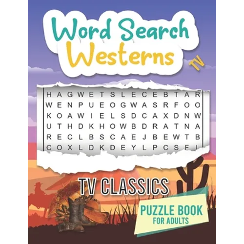 TV Westerns Word Search: Word Search Puzzles For Adult