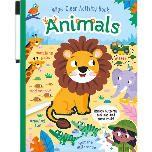 Animals Wipe-Clean Activity Book: Reusable Drawing and Activity Fun