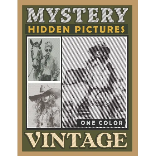 Mystery Dots Lines Spirals Hidden Pictures Vintage: Nostalgize Timeless Beauty with this One Color Coloring Book, Great for Relaxation and Stress Reli