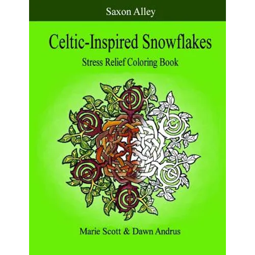 Celtic-Inspired Snowflakes: Stress Relief Coloring Book