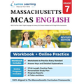 MCAS Test Prep: Grade 7 English Language Arts Literacy (ELA) Practice Workbook and Full-length Online Assessments: Next Generation Massachusetts Compr