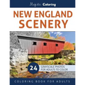 New England Scenery: Grayscale Photo Coloring for Adults