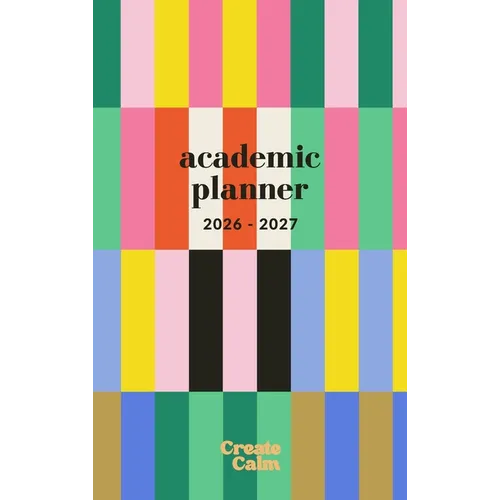 26-27 Academic Planner: Modern Stripes Small College/School Organizer July 2026 - July 2027 Weekly & Monthly