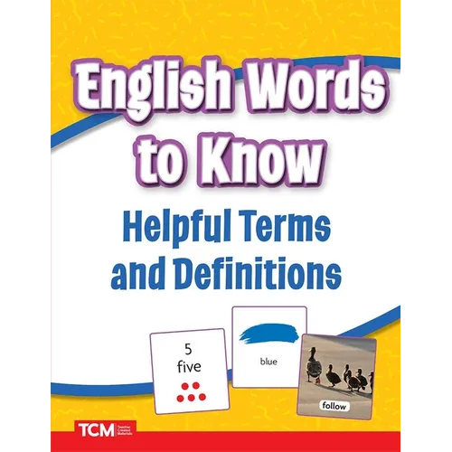English Words to Know for Newcomers