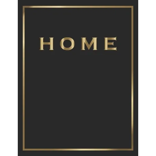 Home: Gold and Black Decorative Book Perfect for Coffee Tables, End Tables, Bookshelves, Interior Design & Home Staging Add Bookish Style to Your Home