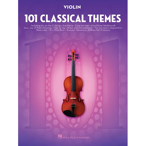 101 Classical Themes for Violin Instrumental Folio Essential Violin Sheet Music Collection Hal Leonard Violin Solo Book