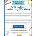 Affirmation Handwriting Workbook: Practice Handwriting Pages for Kids