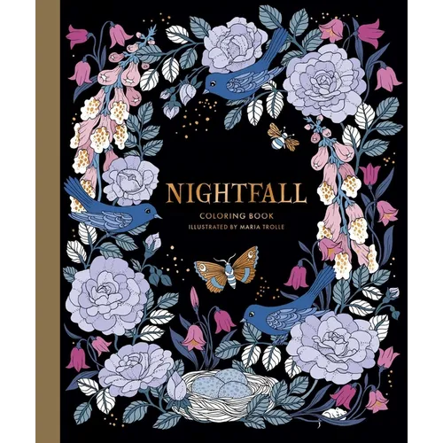 Nightfall Coloring Book: Hardcover Adult Coloring Book Featuring Thick, High-Quality Paper