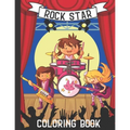 Rock Star Coloring Book: 17 Rock Star Images to Color for Kids ages 4-8