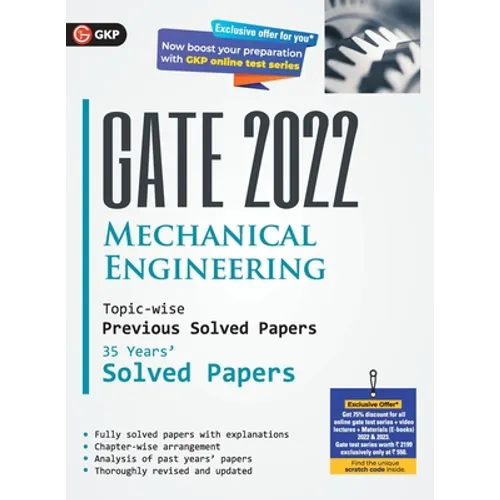 GATE 2022 Mechanical Engineering - 35 Years Topic-wise Previous Solved Papers