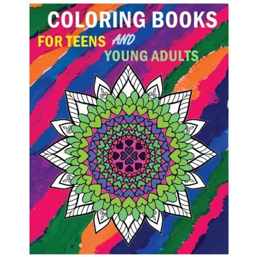 Coloring Books For Teens And Young Adults: Happy mandala coloring page (+100 Pages)