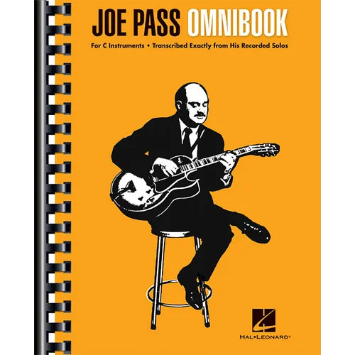 Joe Pass Omnibook Jazz Guitar Solos for C Instruments 33 Transcriptions with Standard Notation and Guitar Tablature Sheet Music for Improvisation and