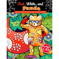Red, White, and Panda: An Educational Red Panda Coloring Book for Adults and Children