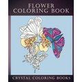 Flower Coloring Book: 30 Beautiful Doodle Style Hand Drawn Stress Relief Coloring Pages. Each Page Has A Pretty Flower And Bird Or Garden Creature.