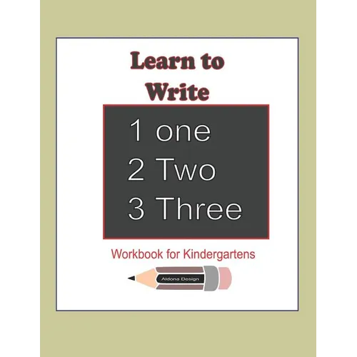 Learn to Write 123: Workbook for Kindergartens: This workbook is for kindergartens learning to write Numbers 1-20 ( 80 pages of Numbers, P