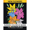 Flower Coloring Book - 70 Flowers Included