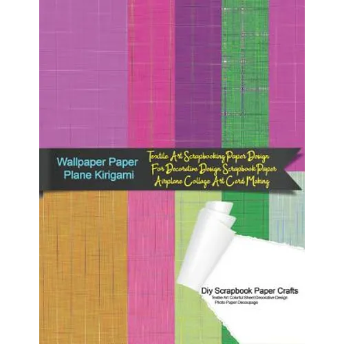 Wallpaper Paper Plane Kirigami Diy Scrapbook Paper Crafts Textile Art Colorful Sheet Decorative Design Photo Paper Decoupage: Textile Art Scrapbooking