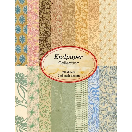 Endpaper Collection: 20 sheets of vintage endpapers for bookbinding and other paper crafting projects