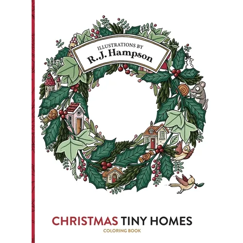 Christmas Tiny Homes Coloring Book