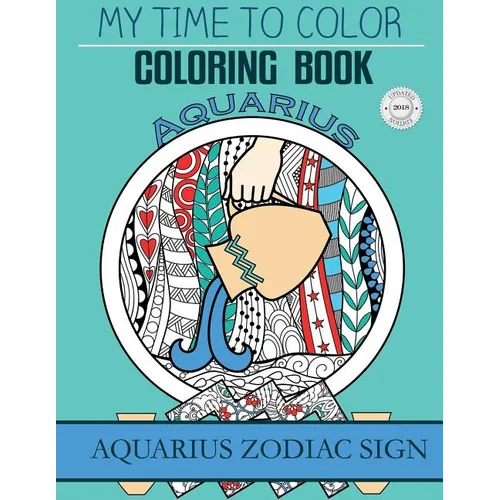 Aquarius Zodiac Sign - Adult Coloring Book