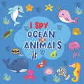 I Spy Ocean Animals: Coloring and Guessing Game for Toddler, Preschool (Sea Creatures Activity Book)