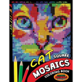 Cat Square Mosaics Coloring Book: Colorful Animals Coloring Pages Color by Number Puzzle