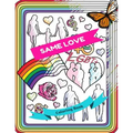 Same Love Lgbt+ Coloring Book: Adult Colouring Fun, Stress Relief Relaxation and Escape