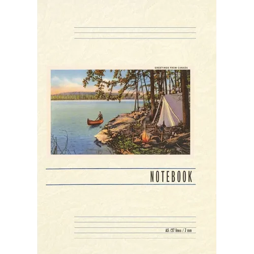 Vintage Lined Notebook Greetings from Canada