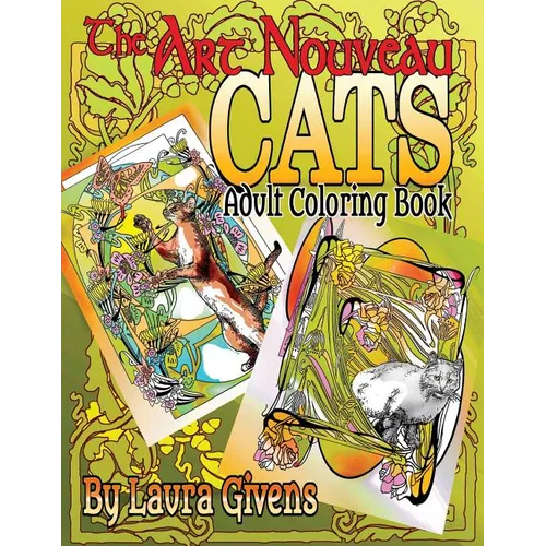 The Art Nouveau Cats Adult Coloring Book