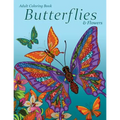 Adult Coloring Book: Butterflies & Flowers