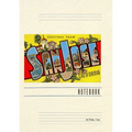 Vintage Lined Notebook Greetings from San Jose, California
