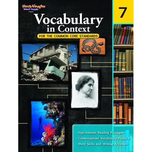 Vocabulary in Context for the Common Core Standards Reproducible Grade 7