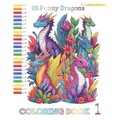 25 Funny Dragons: Coloring book