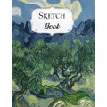Sketch Book: Van Gogh Sketchbook Scetchpad for Drawing or Doodling Notebook Pad for Creative Artists Olive Trees