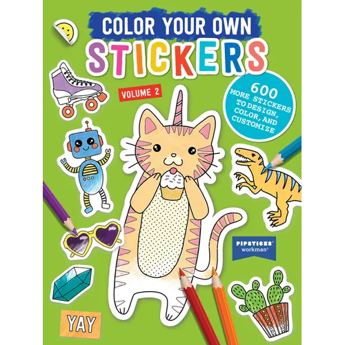 Color Your Own Stickers, Volume 2: Trade Edition Volume 2