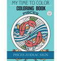 Pisces Zodiac Sign - Adult Coloring Book