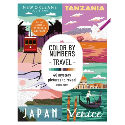 Color by Numbers Travel: 40 Mystery Pictures to Reveal