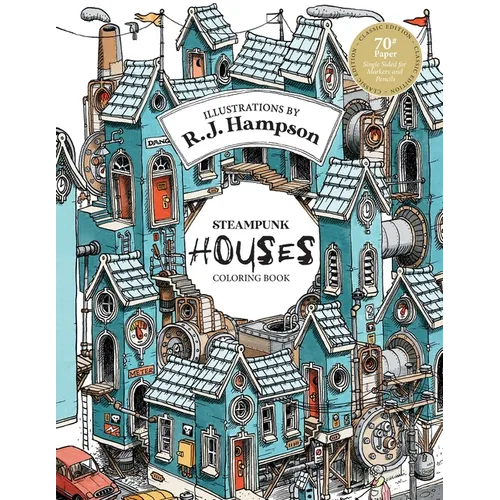 Steampunk Houses Coloring Book