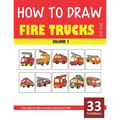 How to Draw Fire Trucks for Kids - Volume 1