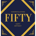 Happy 50th Birthday Guest Book (Hardcover): Happy 50th Birthday Guest book, party and birthday celebrations decor, memory book, fifty birthday, happy